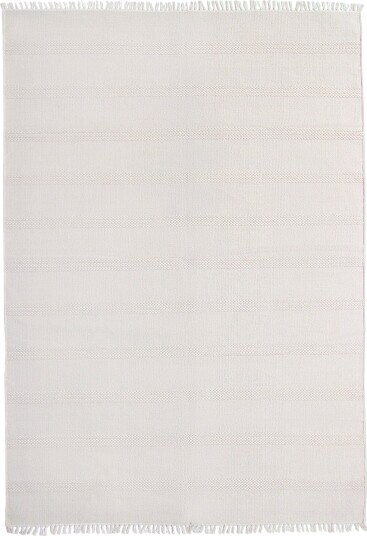 Bomullsteppe Lilje lys beige Størrelse: 140 x 200 cm Bomullsteppe Lilje lys beige Størrelse: 140 x 200 cm