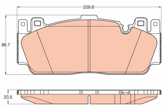 Bremseklosser TRW GDB2020