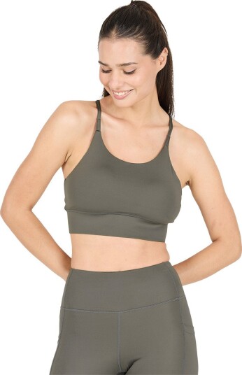 Athlecia Elli Light Support Sports BH Dame Olivengrønn XS