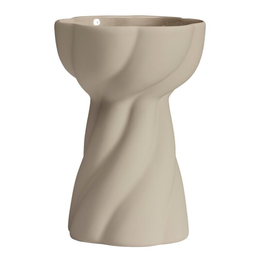 Cooee   Twist Bulb vase 12 cm sand