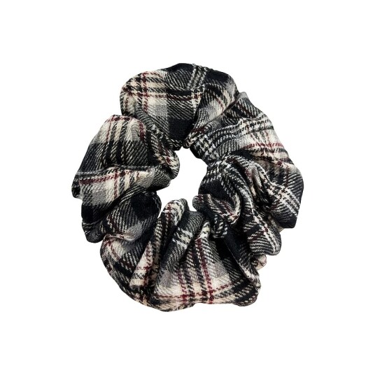 Tartan Scrunchy Black