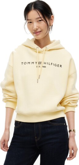 Tommy Hilfiger Corp Logo Mdrn Hoodie Yellow XS