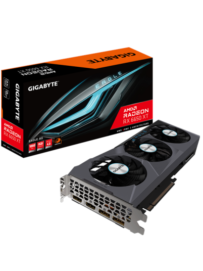 GIGABYTE Radeon RX 6650 XT EAGLE 8GB GDDR6 - 8GB GDDR6 RAM - Grafikkort