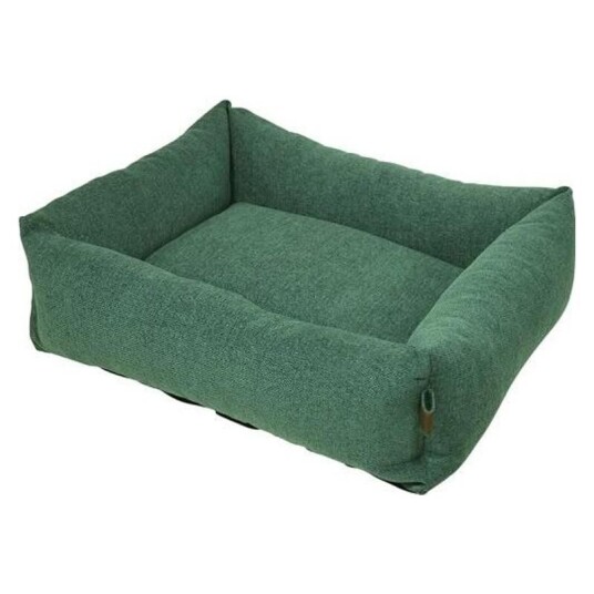 Fantail Hundeseng Snug 120x95 cm Botanisk Grønn med Memory Foam