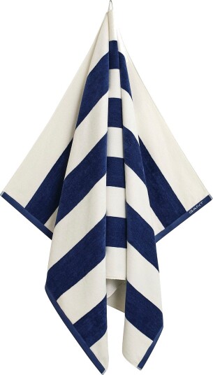 Gant Home Badehåndkle Stripe Blå Gant Home Badehåndkle Stripe Blå