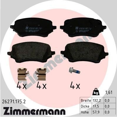 Bremseklosser ZIMMERMANN 26271.175.2