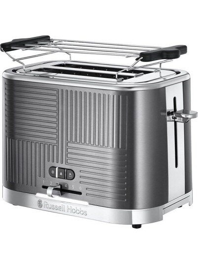 Russell Hobbs Brdrister Geo Steel 2S Toaster