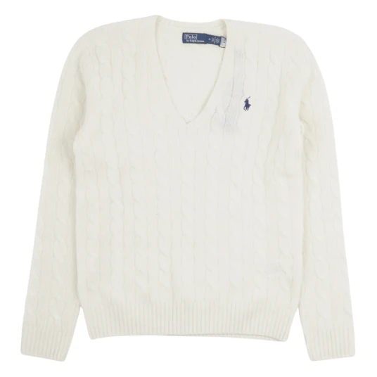 Polo Ralph Lauren Dame Strikkevarer Hvit M,