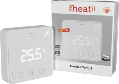 Heatit - Z-Wave - Z-Temp2 White - 4512666 Heatit - Z-Wave - Z-Temp2 White - 4512666