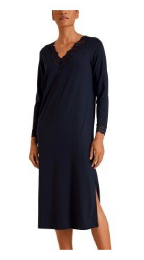 Calida Elegant Dreams Long Nightdress MorkblA modal Medium Dame