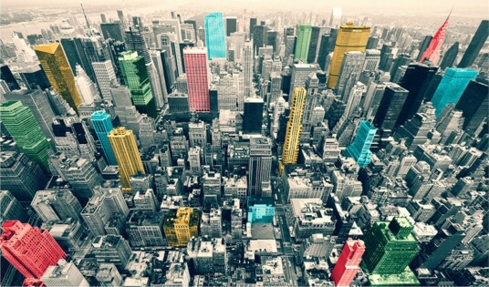 Fototapet New Yorks Fargesterke Refleksjoner 450x270 - Artgeist sp. z o. o.