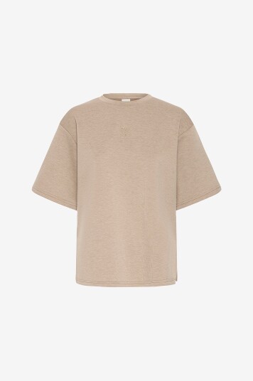ICHI   T skjorte ihCozy SS   Beige