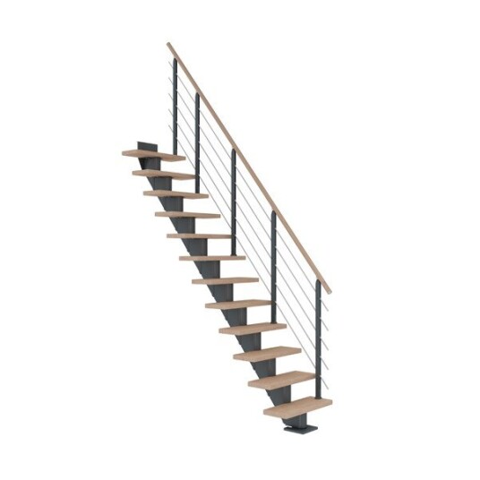 Dolle Frankfurt Eik H-oljet Rett Trapp Antracit Style6 13T 75W Dolle Frankfurt Eik H-oljet Rett Trapp Antracit Style6 13T 75W
