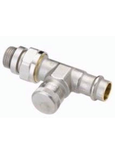 Danfoss RLV10 Straight Press Return Coupling for Individual Radiator Control Danfoss RLV10 Straight Press Return Coupling for Individual Radiator Control