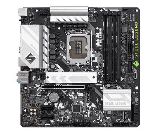 ASRock B660M Steel Legend - micro ATX - LGA1700 Socket - B660 - Intel B660 - Intel LGA1700 socket - DDR4 RAM - Micro-ATX