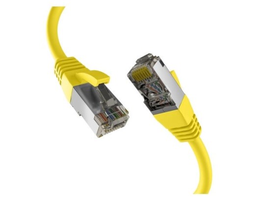 Efb-Elektronik Cat8.1 Gul 15M Rj45 Patch Kabel S/Ftp Pimf Lszh 2000Mhz 40Gb Nettverkskabel (Ec020200253)