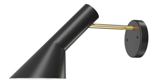 Louis Poulsen AJ Vegglampe HW Brass/Black