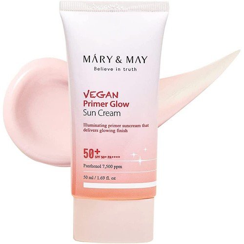 Mary & May Vegan Primer Glow Sun Cream SPF50+ 50ml Mary & May Vegan Primer Glow Sun Cream SPF50+ 50ml