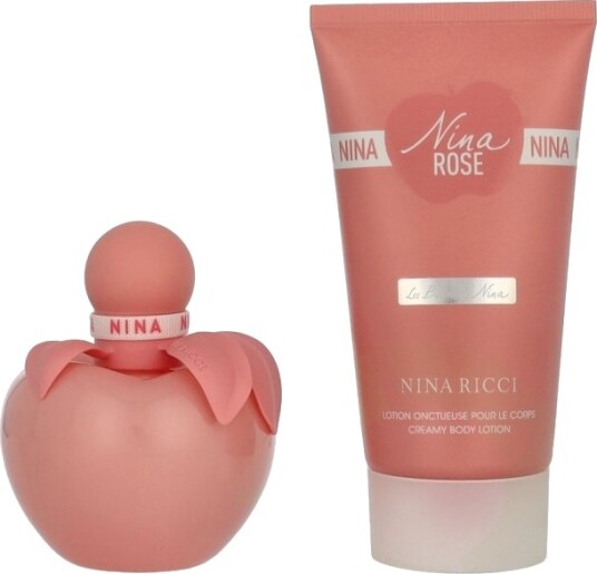 Nina Ricci Nina Rose Les Belles De Nina Giftset 125 ml Eau De Toilette Spray 50ml/Body Lotion 75ml Nina Ricci Nina Rose Les Belles De Nina Giftset 125 ml Eau De Toilette Spray 50ml/Body Lotion 75ml