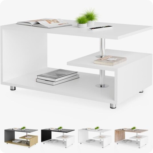 Deub Salongbord Orlando 95x55x50cm - hvit
