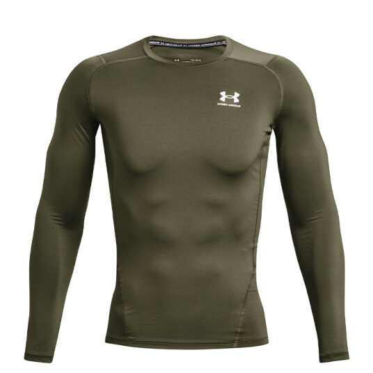UA HG Armour Comp LS, Marine OD Green Grön Small UA HG Armour Comp LS, Marine OD Green Grön Small