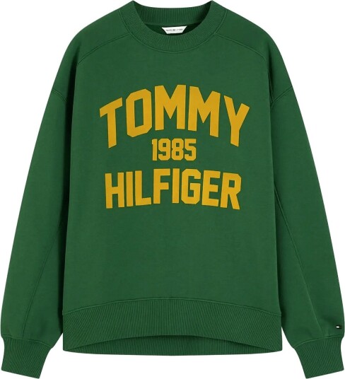Tommy Hilfiger Varsity Flock Rlxd Swt Green XS Tommy Hilfiger Varsity Flock Rlxd Swt Green XS