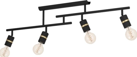 Eglo Lurone Loft 4Xe27 L1000 Sort