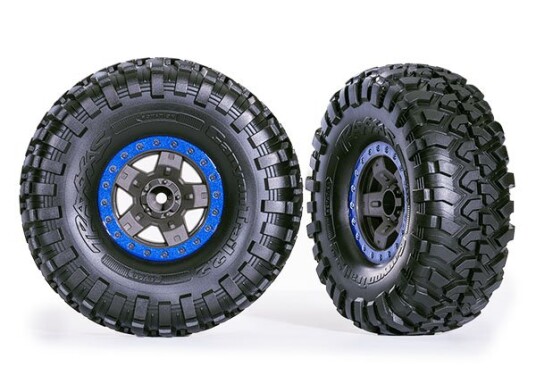 Traxxas 8181-BLUE Tires & Wheels Canyon Trail/TRX-4 Black 2.2 Bl Traxxas 8181-BLUE Tires & Wheels Canyon Trail/TRX-4 Black 2.2 Bl