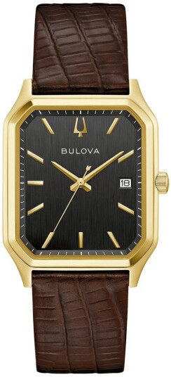 Bulova Dameklokke 97B235 Tony Bennett Sort/Lær Bulova Dameklokke 97B235 Tony Bennett Sort/Lær