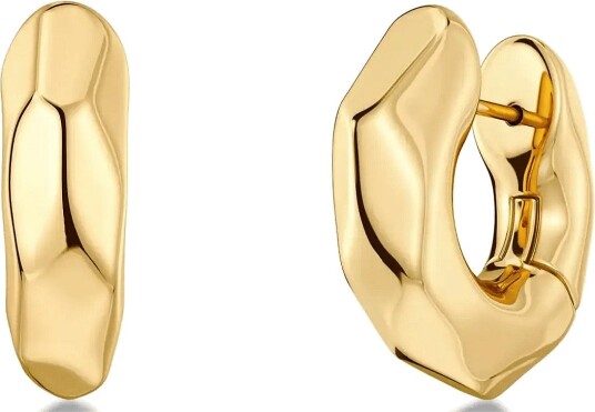 Edblad Crystalite Hoops L Gold One Size Gold ONE SIZE