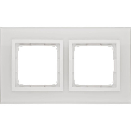 Kontakt-Simon Simon 2-Hulls glass ramme White Pearl - 1406661