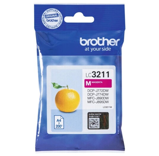 Brother LC3211M blekkpatron - LC3211M Original - Magenta 4 ml