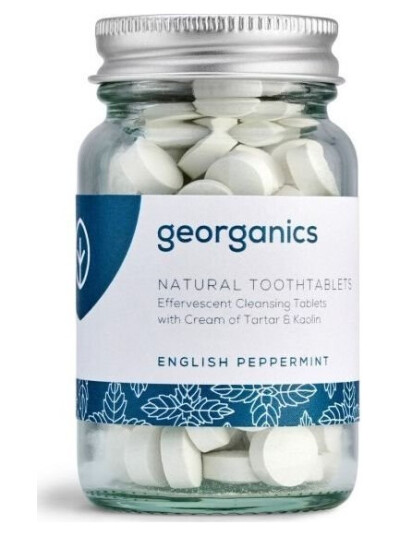 Georganics Natural Teeth Cleansing Tablets English Peppermint 120 Tablets