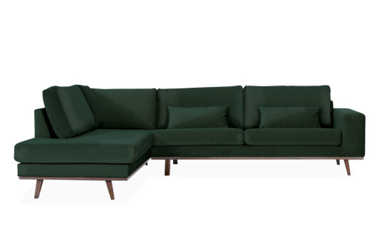 Soffadirekt STOCKHOLM L sofa Venstre Velvet Edition Grønn Soffadirekt STOCKHOLM L sofa Venstre Velvet Edition Grønn