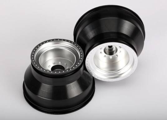 Traxxas 3666 Wheels Satin Chrome Front Dual Profile 2.0/3.0" 2 Traxxas 3666 Wheels Satin Chrome Front Dual Profile 2.0/3.0" 2
