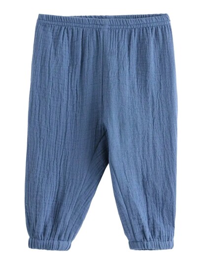 Lindex Trousers Woven Loose Blue 62