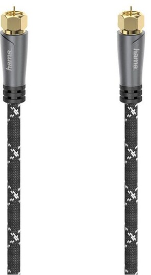 Hama 120dB F-F Antennekabel 3m med Gullbelagte Kontakter Hama 120dB F-F Antennekabel 3m med Gullbelagte Kontakter
