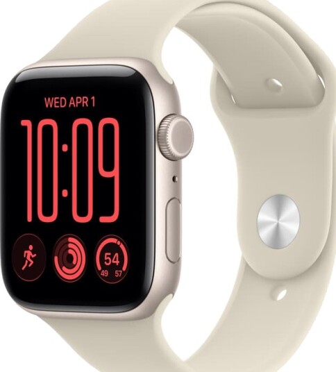 Apple Watch SE 3 44mm CEL (stjerneskinn aluminium/sand Sport Band) S/M