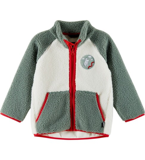 Reima Fleecejakke Teddy MOOMIN Klem Stone Green Reima 4 år 104 Fleecejakke Grønn Hvit Reima Fleecejakke Teddy MOOMIN Klem Stone Green Reima 4 år 104 Fleecejakke Grønn Hvit