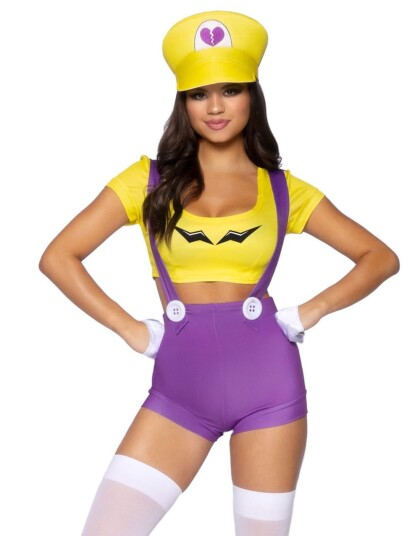 Wario Inspirert Damekostyme Medium