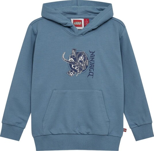 LEGO® Ninjago Hettegenser   LWSian 705   Blå m. Trykk   LEGO® Wear   7 år (122)   Hettegenser Lyseblå Marineblå