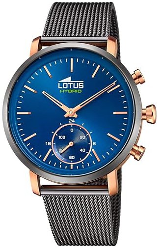Lotus Herreklokke 18805/2 Connected Blå/Stål Ø43 mm