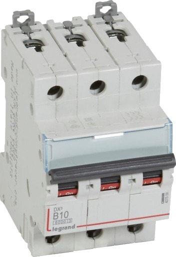 Legrand DX3 MCB automatsikring B10 3P 3M 6/10kA