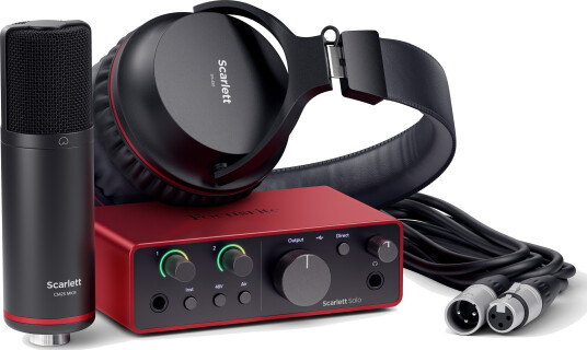 Focusrite Scarlett Solo Studio Gen4 Inkl. Mikrofon Og Hodetelefon Focusrite Scarlett Solo Studio Gen4 Inkl. Mikrofon Og Hodetelefon