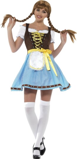 Beer Beauty Oktoberfestkostyme til Dame Strl M Beer Beauty Oktoberfestkostyme til Dame Strl M