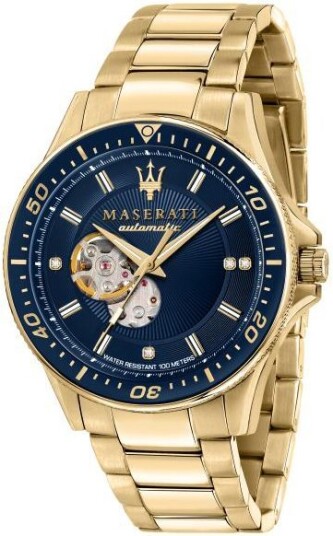 Maserati Herreklokke R8823140004 Sfida Blå/Gulltonet stål Ø44 mm Maserati Herreklokke R8823140004 Sfida Blå/Gulltonet stål Ø44 mm