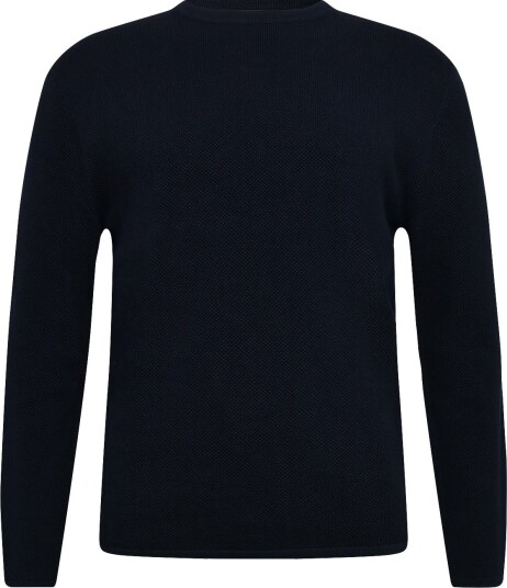 Tom Tailor Basic Structred Crew Neck Knit Navy XL