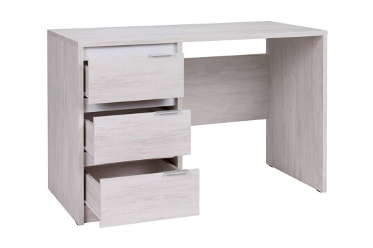 Skrivebord Charon 120 cm med Oppbevaring 3 Skuffer Brun/Svart Skrivebord Charon 120 cm med Oppbevaring 3 Skuffer Brun/Svart