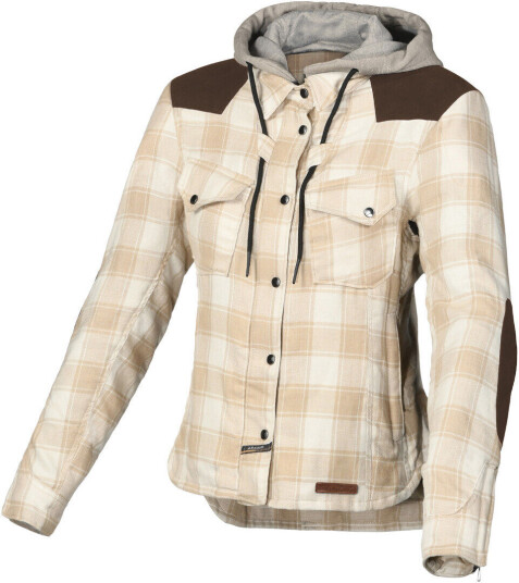 Macna Inland Damer Motorsykkel Tekstil Jakke XS Beige