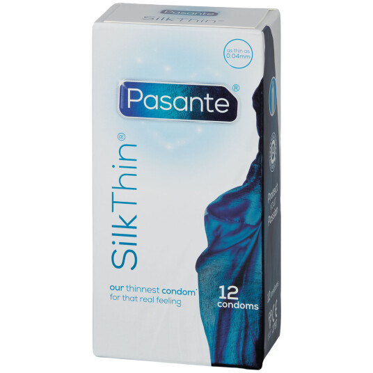 Pasante Silk Thin Kondomer 12 stk - Klar Pasante Silk Thin Kondomer 12 stk - Klar